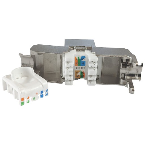 Keystone RJ45 kat.6A STP prachotesná zásuvka