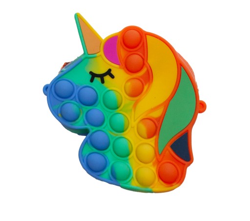POPIT JEDNOROŽEC TAŠKA 13cm SPÍNA E1357 EMAJ
