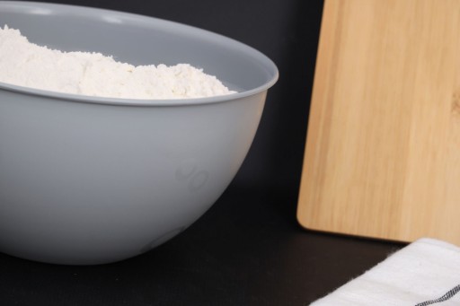 1,5l okrúhla miska plastová, šedá Ø19 cm, na šalát, univerzálna KUCHYŇA