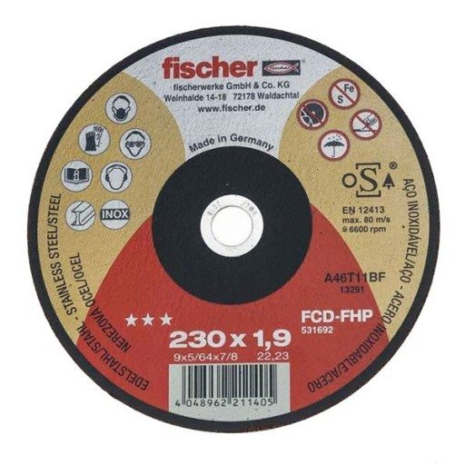 Fischer FCD-FP Kovový kotúč 230 x 1,9 x 22,23