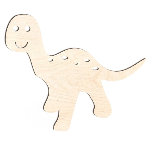 Drevená dekoračná dekorácia dinosaura, 8 cm, 10 cm