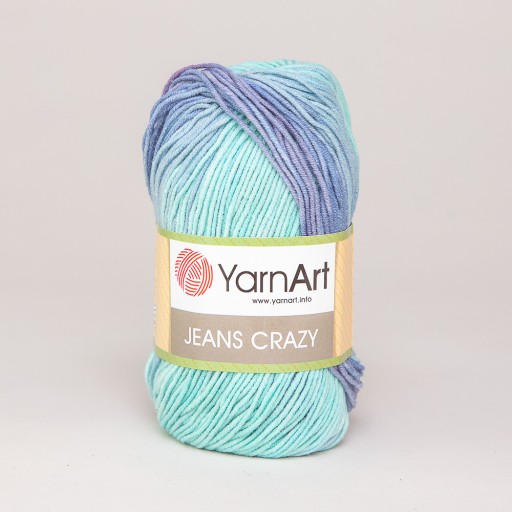 Jeans Crazy bavlna-akrylová priadza - YarnArt - 8203, 50 g, 160 m