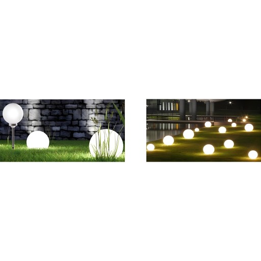Garden Lamp LED SOLAR guľové solárne záhradné svietidlá biele 10 CM do záhrady
