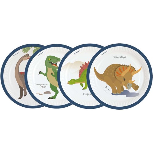 PAPIEROVÉ TANIERE DINOSAURS dino PARTY 8 ks