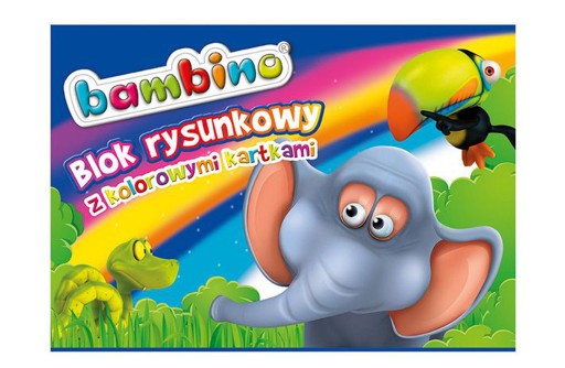 BLOK FAREBNÉ BAMBINO KARTY A4 80g/m2