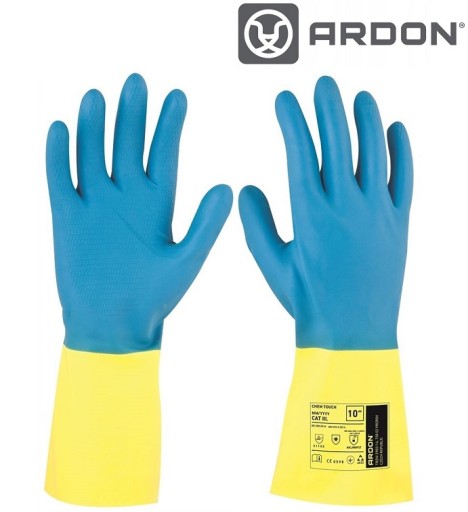 Chemické pracovné rukavice Dlhé 30 cm Ardon Chem Touch 10-XL odolné voči kyselinám