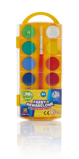 AKVARELOVÉ FARBY ASTRA V KRABIČKE 12 FARIEB