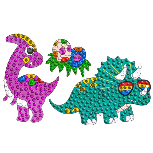 DIAMANTOVÁ MOSAIKA Scrapbook 5D vyšívacie samolepky DINOSAURS STICKER DINOSAUR