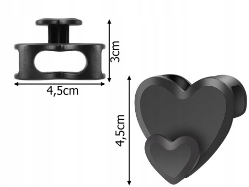 HEART vešiak na šaty, 12 ks držiak na vešiaky do šatníka