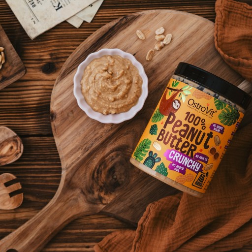 OstroVit Arašidové maslo PASTA ARAŠIDOVÉHO MASLA Arašidový krém 1 KG