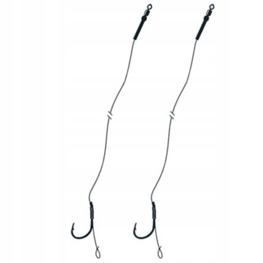 2x READY CARP RIG s vlasmi JAXON, veľkosť 4