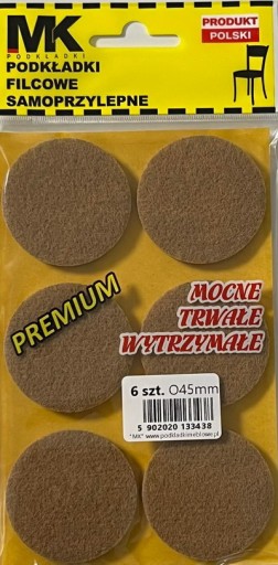 PREMIUM FI PLSTENÉ PODLOŽKY 45MM HNEDÉ