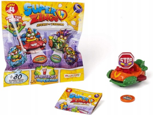 SUPER ZINGS SÉRIA 4 BLASTER JET VOZIDLO + OBRÁZOK