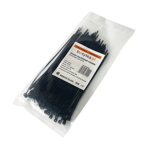 Sťahovacie pásky UV Sťahovacie pásky - 100 ks 2,5 x 160 mm, čierne