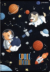 Špičkový zápisník 2000 Space A5, 16 strán, 3-riadkový farebný