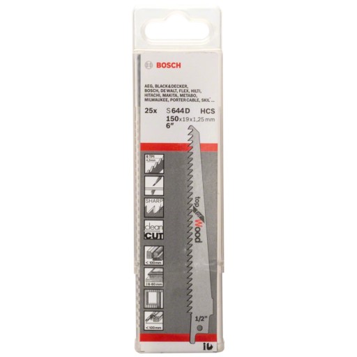 Pílový kotúč priamočiary na drevo HCS 150mm S644D 1 ks. BOSCH
