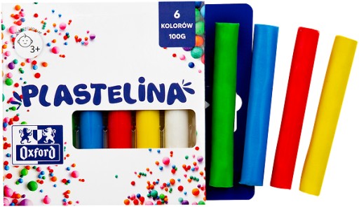 Plastelína 6 farieb 400167089 OXFORD x2