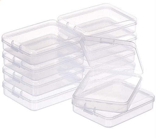Priehľadný organizér box 11,2x8,9x2,7cm