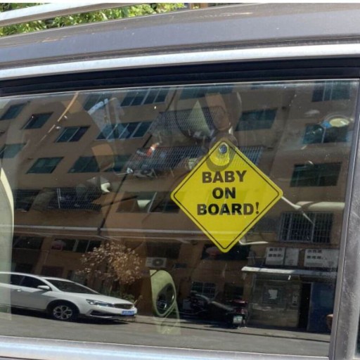 Prísavka do auta Reflexná nálepka Baby on Board Child 2 ks