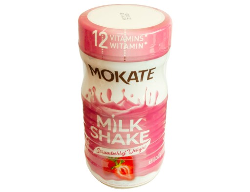 Pitné kakao MILKSHAKE Jahoda 500g Vitamíny B2 B6 Mokate