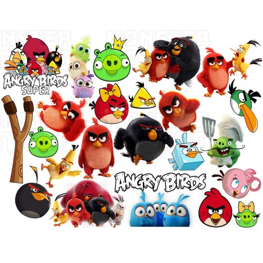 UMÝVAJÚCE DOČASNÉ TETOVANIE PRE DETI ANGRY BIRDS ORIGINÁLNE DIZAJNY