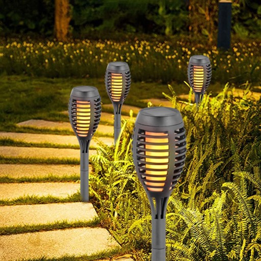LED solárna baterka 46,5 cm Flame Fire