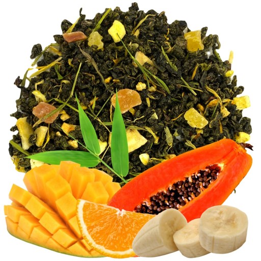 OOLONG TROPICAL TWIST čaj 100g bambus mango oulung AROMATIC