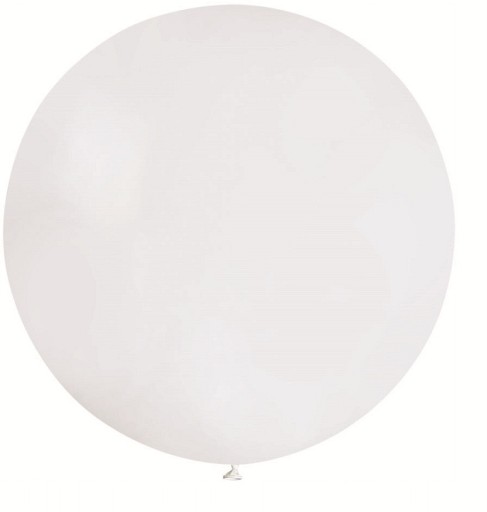 Balón Obrie Guľa Pastelovo Biela Svadobné Svadobné prijímanie Krst 80 cm
