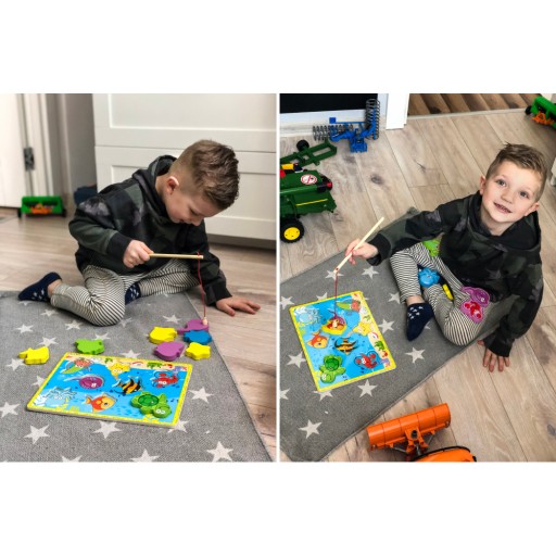 Sorter Puzzle pre deti Magnetická hra Chytanie rýb s magnetom