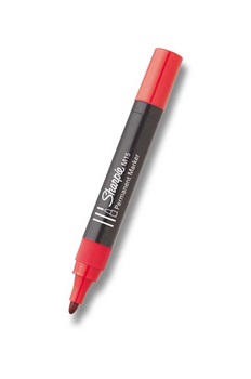 Permanentný popisovač M-15 okrúhly červený SHARPIE