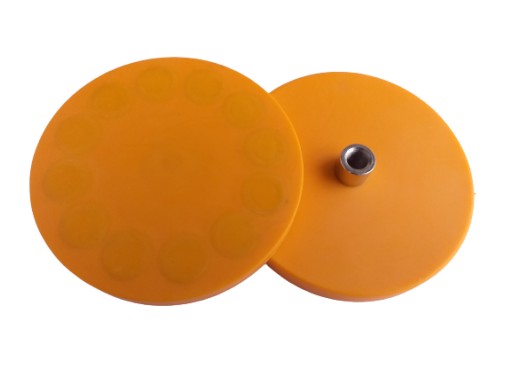 D34L gumový neodymový magnetický držiak ORANŽOVÝ
