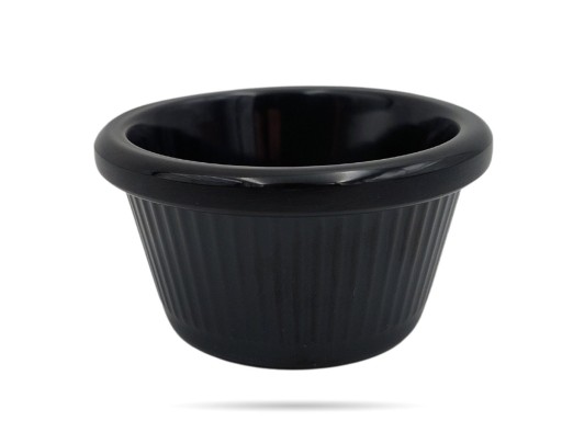 Šalátová misa melamínová ramekin 7,5 cm, čierna FROST