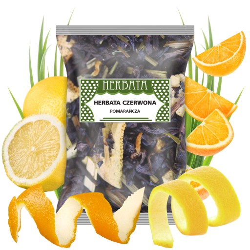 Pu-erh čaj ČERVENÝ POMARANČ lahodný 50 g