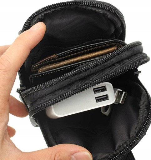 Taška cez pás Commander Organizer Pouch Dokumenty peňaženky na telefón