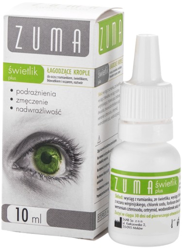 ZUMA Świetlik Plus upokojujúce očné kvapky 10 ml