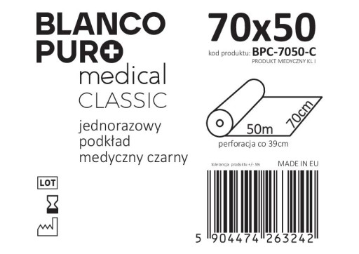 Podložka z vliesu 70 x 50m - čierna