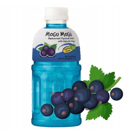 Nápoj z čiernych ríbezlí 320ml Nata deCoco Mogu Mogu