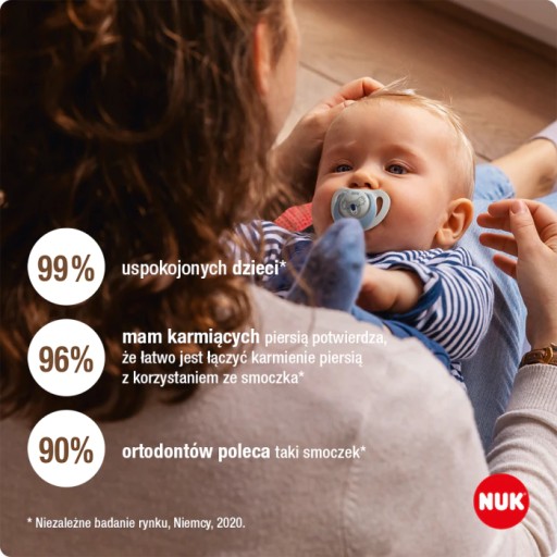 Nuk Star cumlík 0-6m. latex 2 ks. dievča