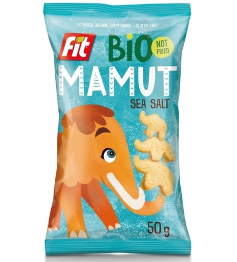 Kukuričné chrumky s morskou soľou, BEZ SKLA. BIO 50 g Bio Mamut