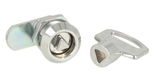 Zámok skrinky s trojuholníkovým kľúčom pre hriadele priemer 19x20mm