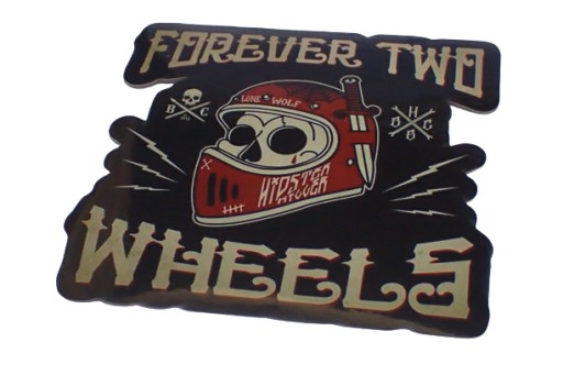 NÁLEPKA FOREVER TWO WHEELS HARLEY NÁLEPKA 9,9 x 9,6 cm