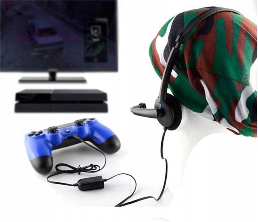 SLÚCHADLÁ S 3,5 mm MIKROFÓNOM pre PS4 XBOX TELEFÓN
