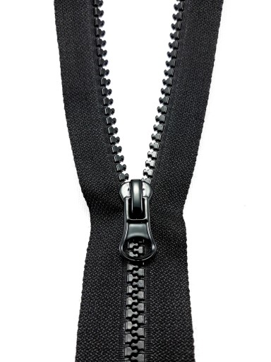 Kocka zips, zips, oddeľovacia, kocka, čierna, dĺžka 55 cm