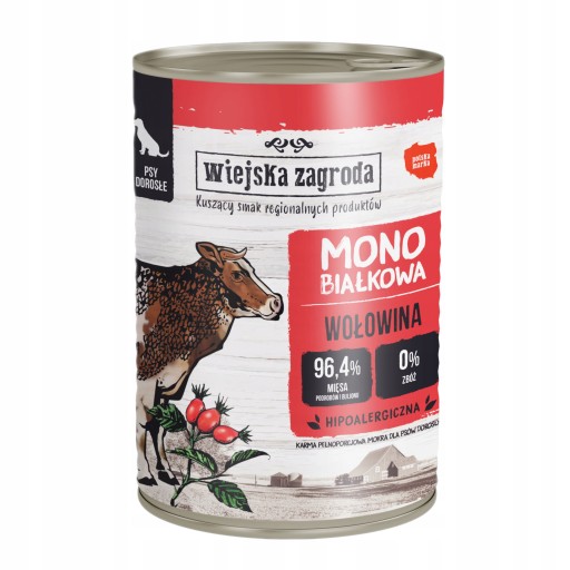 COUNTRY FARM Monoproteínové hovädzie mäso 400g pre psov