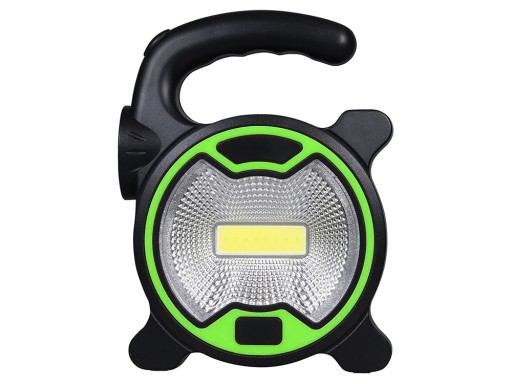 Výkonná LED COB lampa do dielne s držiakom halogénovej batérie