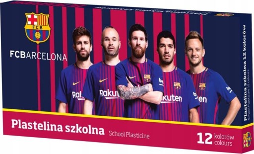 Astra školská plastelína 12 farieb FC Barcelona
