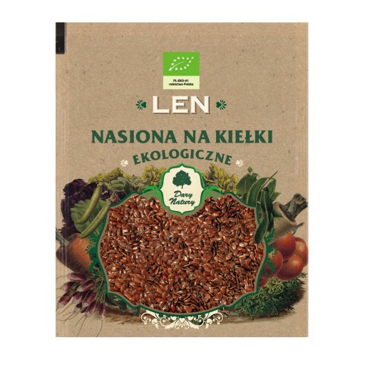 ĽANOVÉ BIO semienka na klíčky 30g Dary Natury