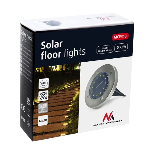 Solárne LED záhradné svietidlo Maclean MCE318