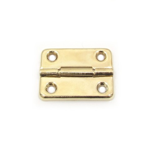 Uhlové pánty 90° 24x32 mm zlaté, 4 ks + skrutky