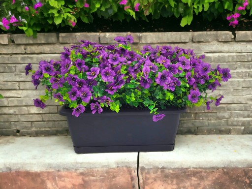 Umelá Petúnia Pelargonium Surfinia Kvety na balkón 1 ks - fialová